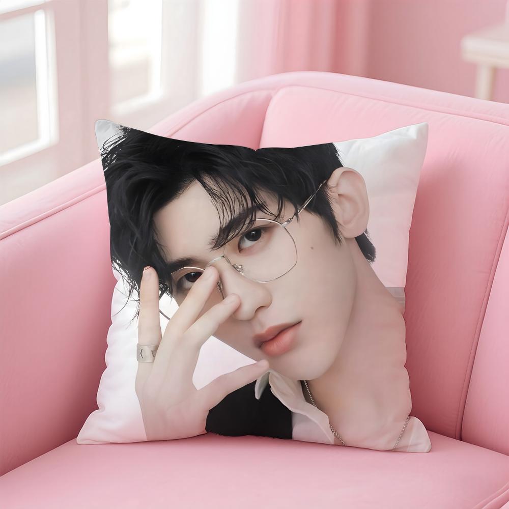 singer trendy CCai Xukun Cushion Cover Pillow Case Soft Skin Friendly Fabric  Concealed Zipper