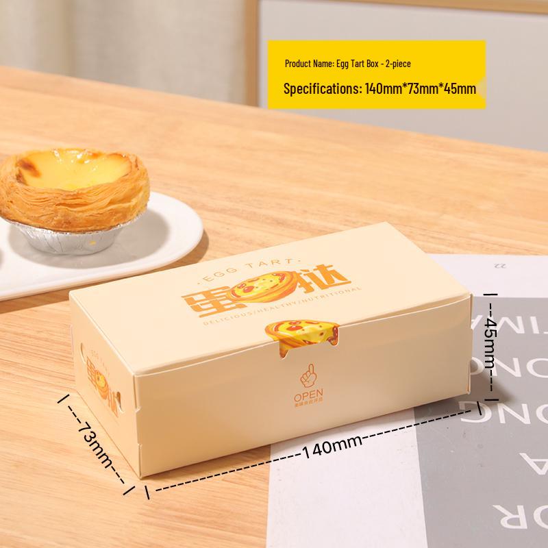 

Disposable Portuguese Egg Tart Boxes (2, 4, or 6 Pieces) for Homemade Desserts & Takeaway