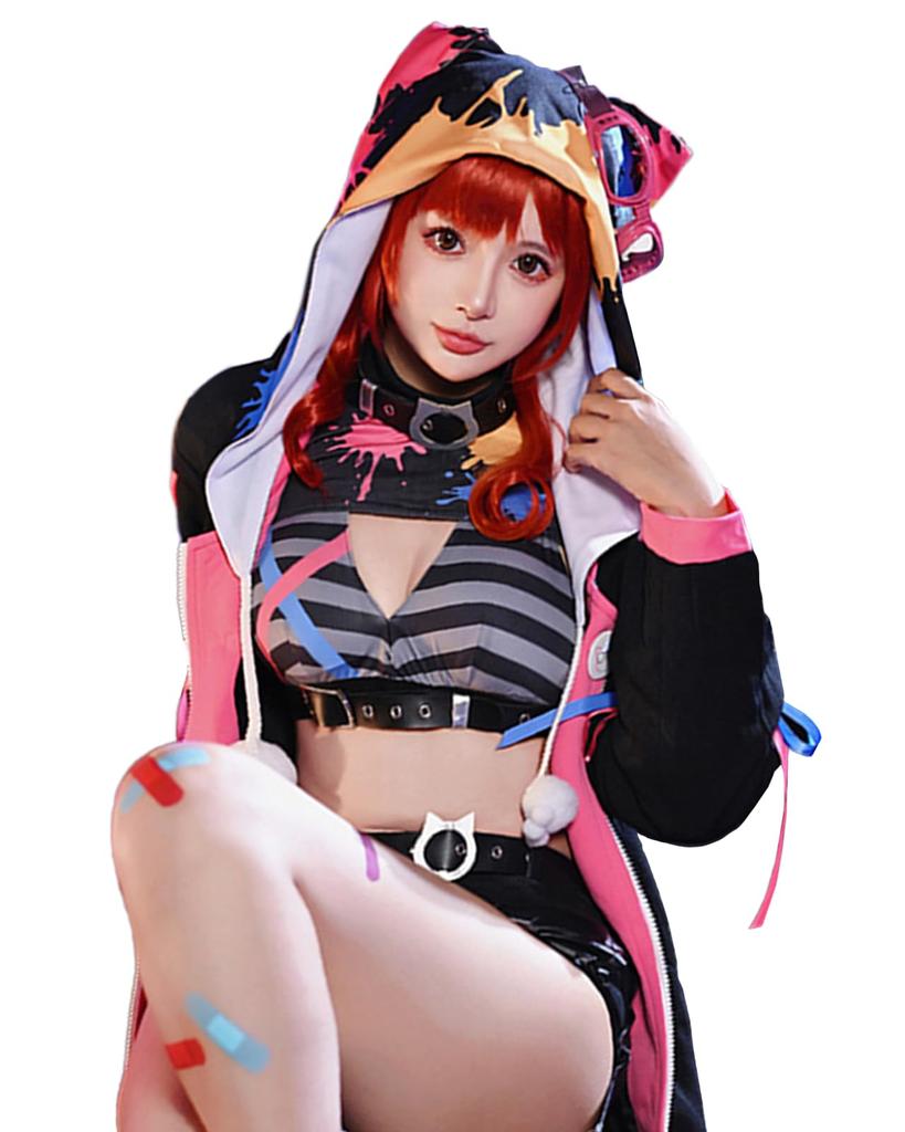 VTuber Nekota Tsuna Cosplay Halloween Cat Costume [Milky Time] (Outfit)