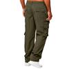 Men'S Sports Pants Running Pants Outdoor Pocket Work Pants Casual Pants