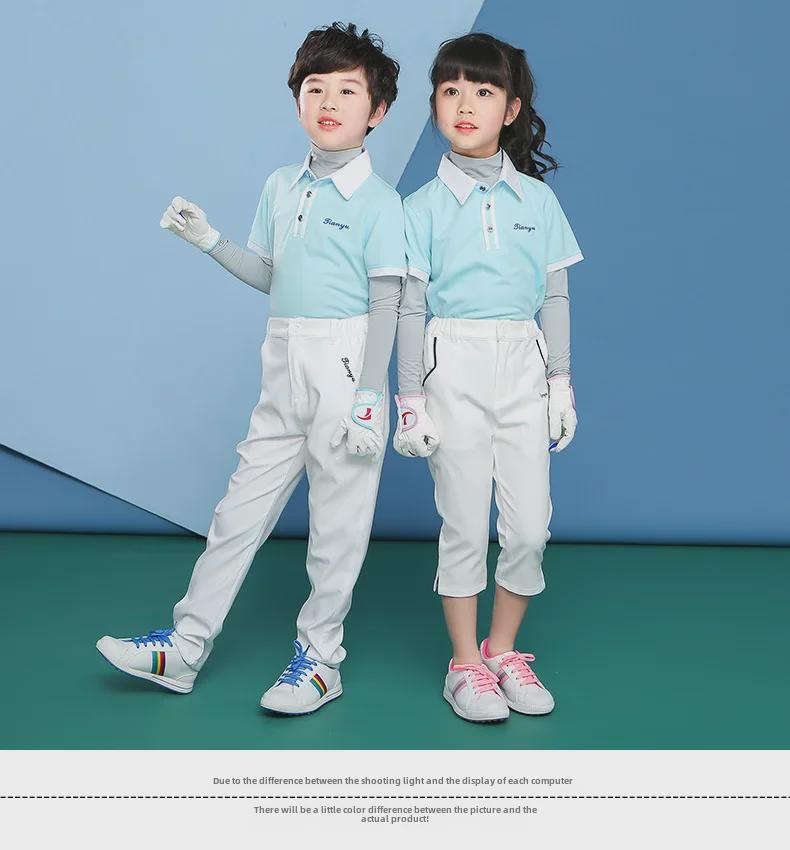 TTYGJ Kinder Eisseide Sonnenschutz Langarm Golfshirt