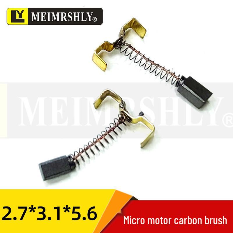 Imported Micro Carbon Brush for DC Motor (2.7x3.1x5.7mm) Compatible with M55A Motor DME44B8HPB
