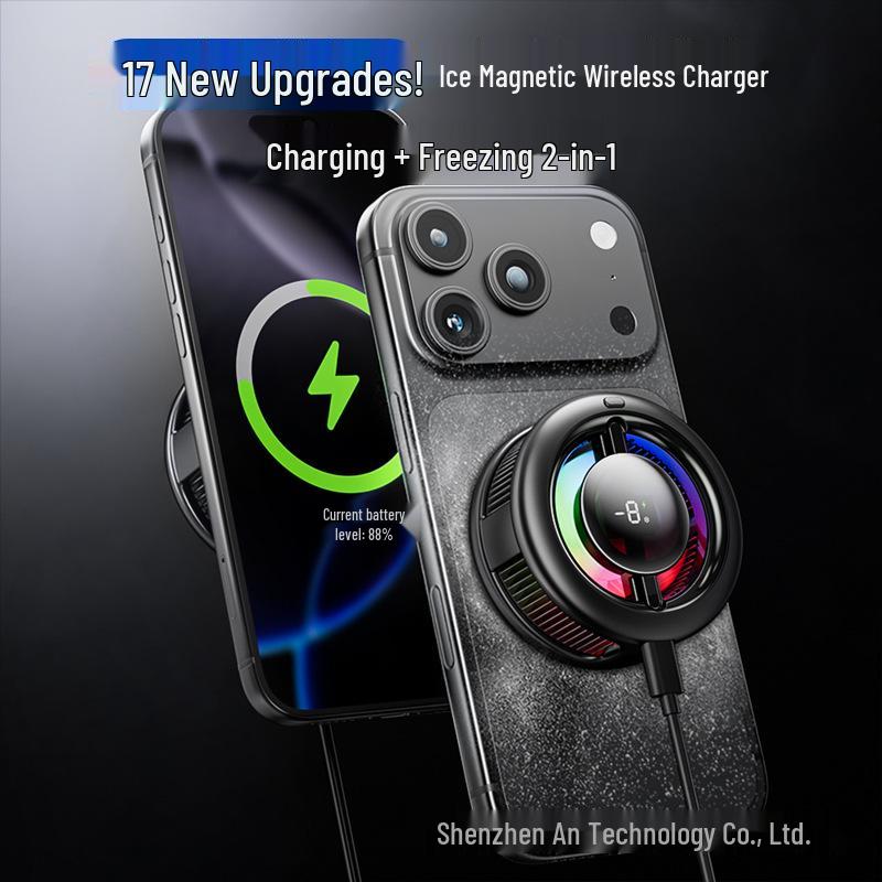 Magnetic Wireless Phone and Tablet Cooler with Charging - Gaming Edition