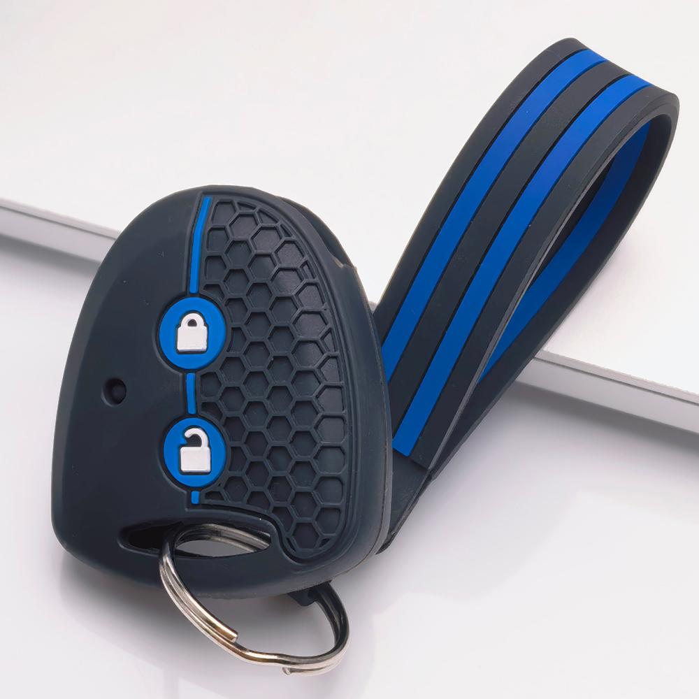 Key Case Cover for Toyota Grand New Avanza Xenia PERODUA Alza Myvi Axia with Keychain Anti-Scratch Guard Shockproof Protection Soft Grip Texture