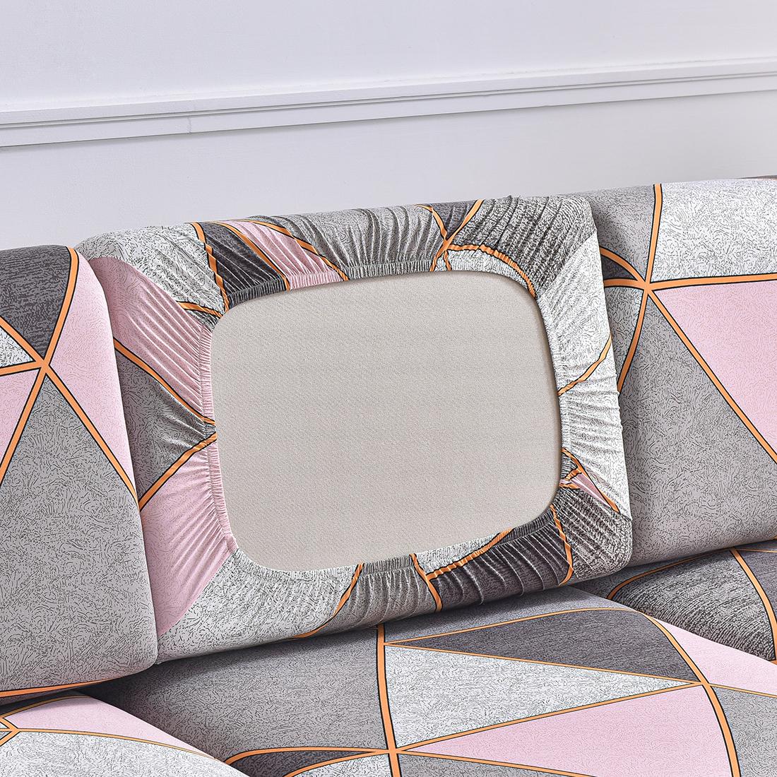 

1Pc Polyester Printed Sofa Slipcover Non-Slip Stretch Sofa Cover For Bedroom Office Living Room Home Decor Furniture Protector 1pc L-shaped