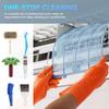 Air Conditioner Fin Cleaning Tool Home Cleaning Tool Coil Comb A/c Hvac Condenser Radiator Universal Folding Brush Cleaning Tool