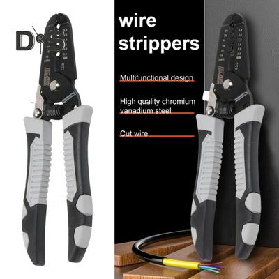 Trådstrippingtang Multifunksjonell Heavy Duty Sharp Trekking og Kutting Tråd Kobberrør Krympetang Elektriker maskinvareverktøy