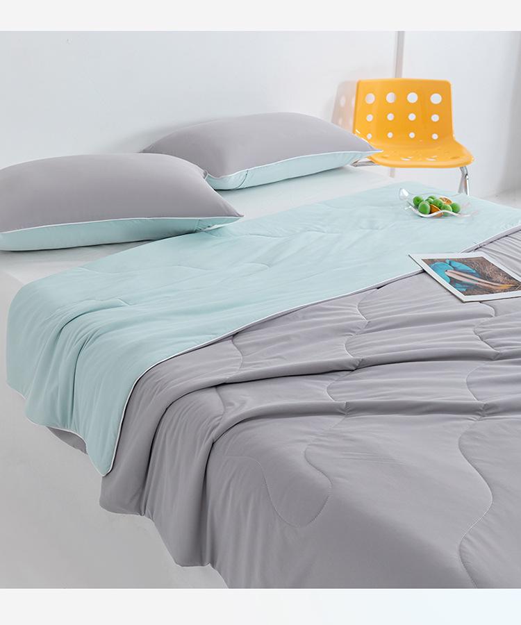 Class A Soybean Fiber Summer Quilt - Solid Color, Simple Style, 200x230x250cm for Home or Dorm