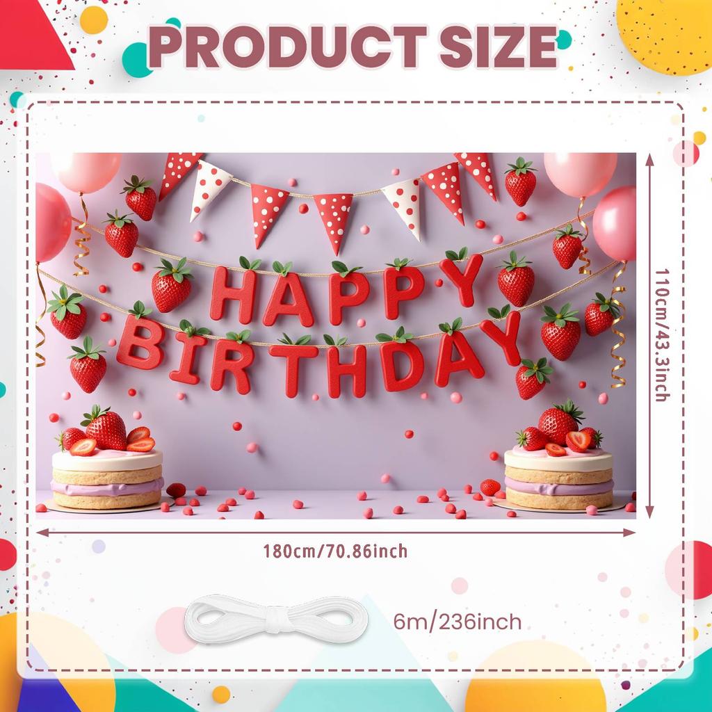 Celebration Background Festive Look Birthday Party Backdrop Birthday Party Banner Sweet Birthday Photo Display For Children's