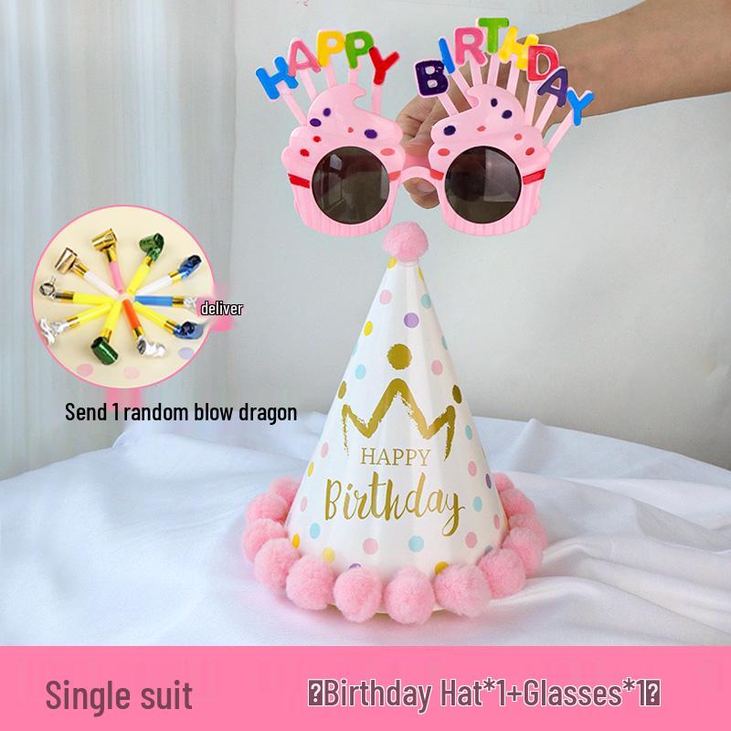 2025 Birthday Hat for Kids & Adults - First Birthday Party, Photo Props, Cake Hat