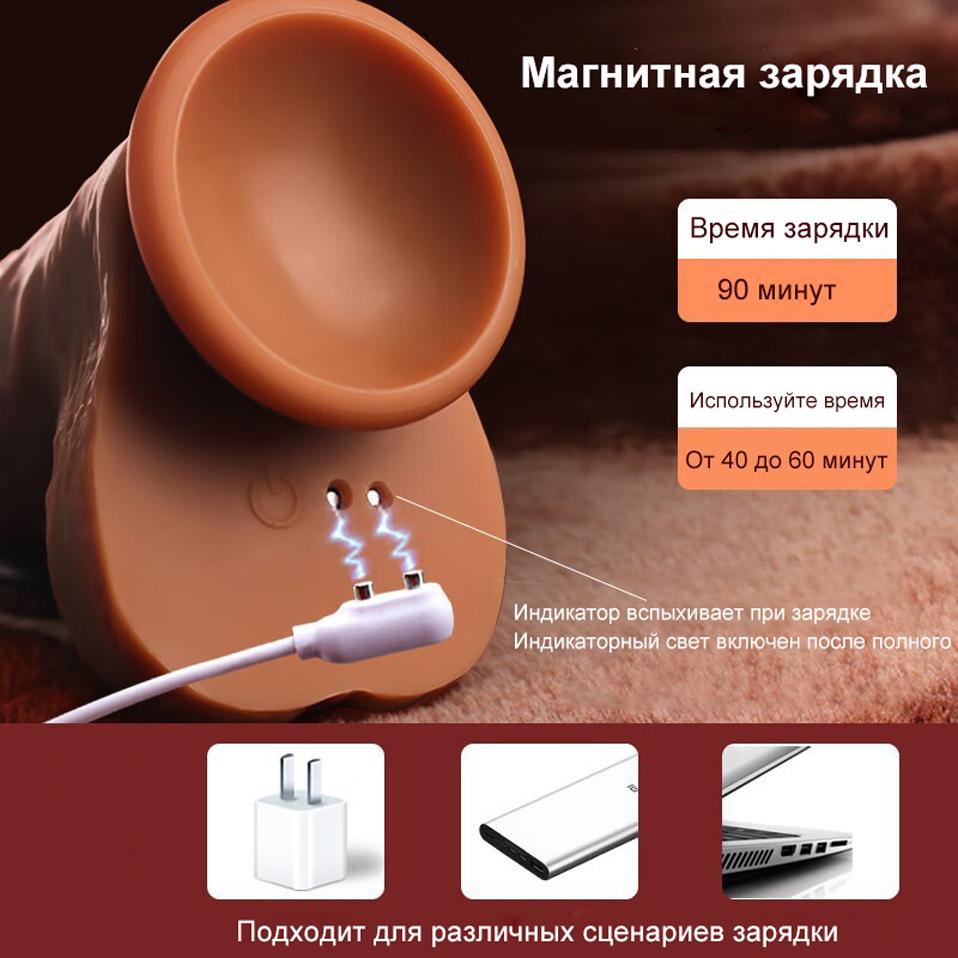 Realistic Dildos for Women Sex Tongue Sexual Masturbator Telescopic Vibration Intelligent Heating Silicon Adult Sensory Toys