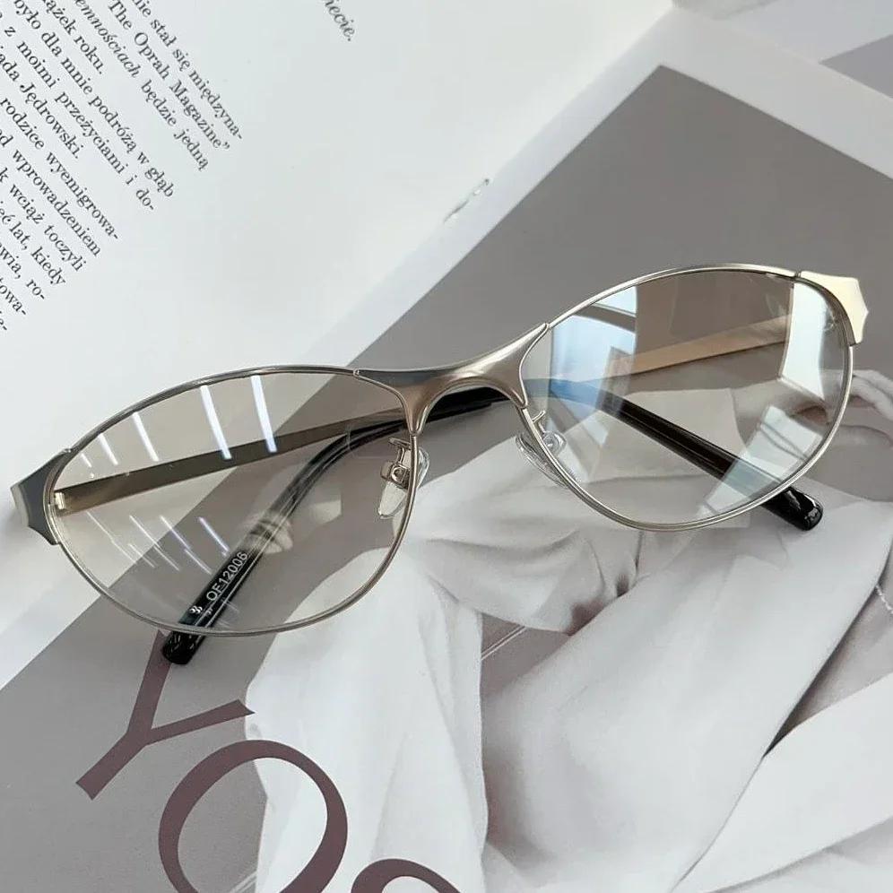 Plastic Futuristic Technology Spicy Girl Style Niche High-End Fashion Street Cat Eye Sunglasses