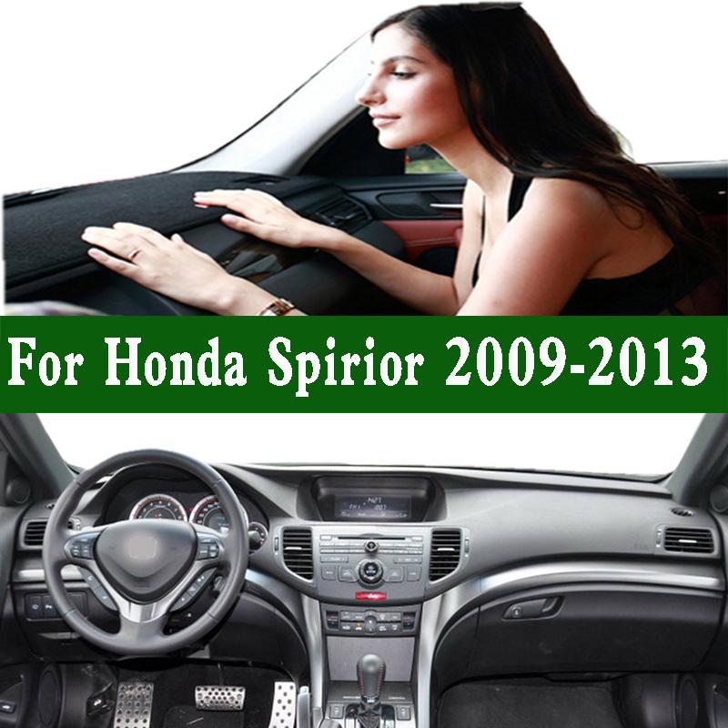 For Honda Spirior CU1/2 2009-13 Dashmat Dashboard Cover trument Panel Sunscreen ulation Protective Pad Anti-Dirt Dash Mat