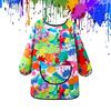Kids Painting Apron Adjustable Drawing Clothes Kindergarten Long Sleeved Cover Dining Bib Waterproof Reverse Dressing Aprons