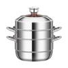 Lilang Stainless Steel Steamer & Soup Pot with Timer