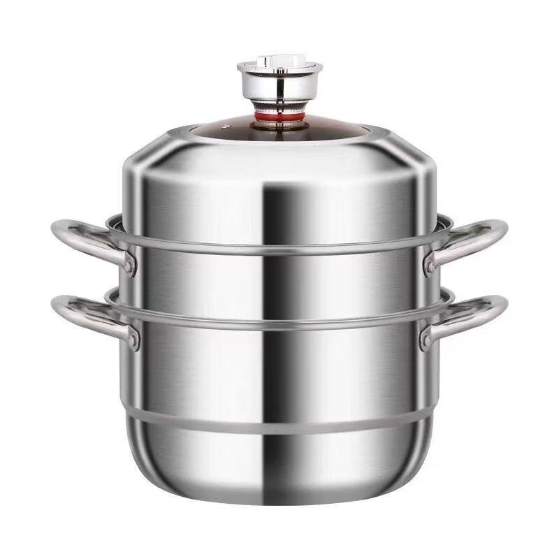 Stainless Steel Timing Multi-Layer Steamer