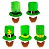 Celebrate Patricks Day In Elegant Styles with a Festival Green Tops Hat and Beard for Any Ages Party Decoration Wear