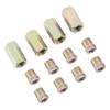 12 stuks 7/16 inch-24 Schroefdraad Remleiding Fittingen Assortiment Messing Auto Accessoires voor 1/4 inch Remleiding