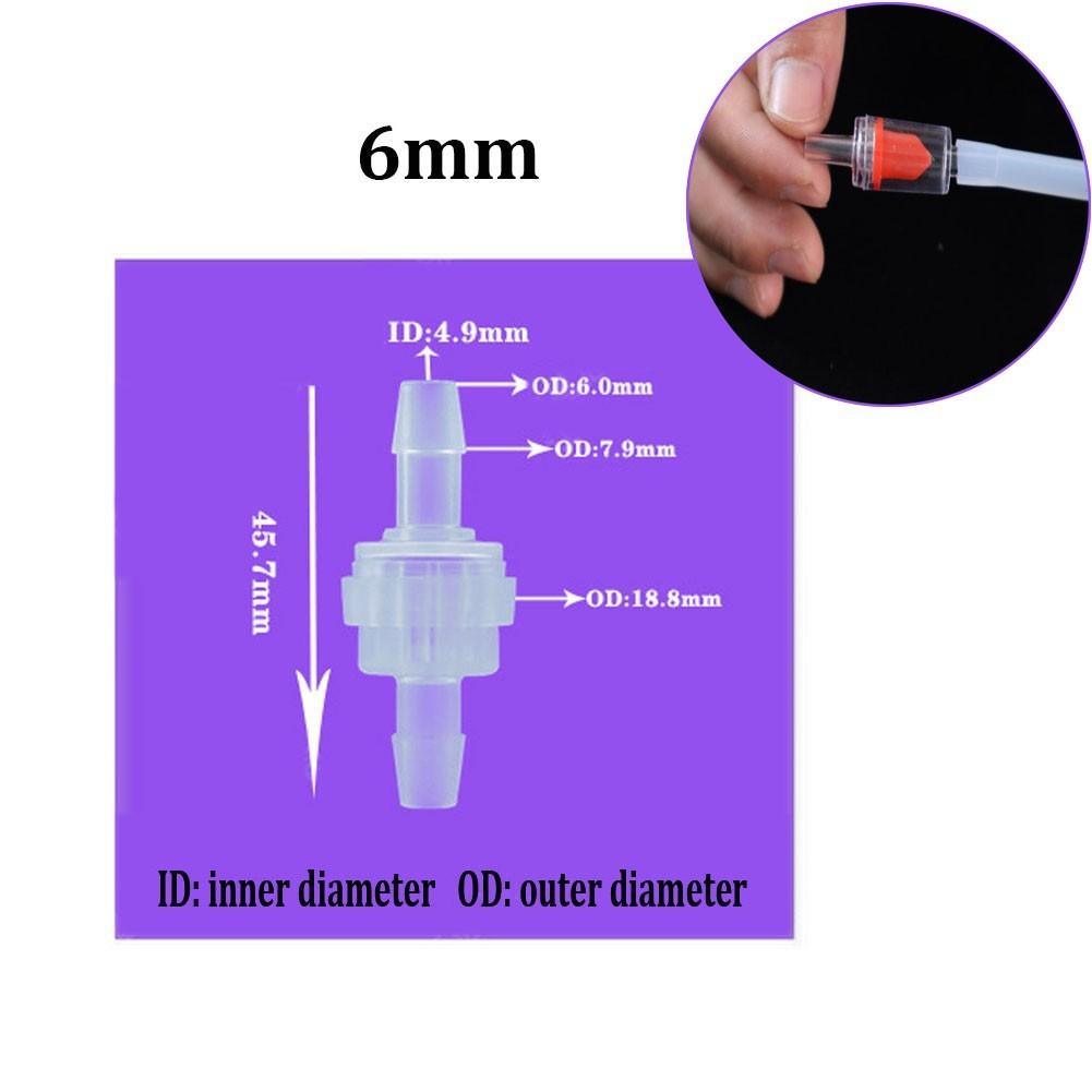 3mm bis 12mm Kunststoff Weiß Rückschlagventil Einwegventil Öl-Gas Wasser Luft