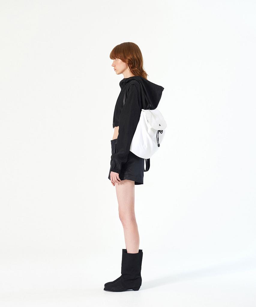 Diagonal Chubby Summer Bag (White)