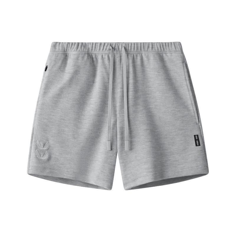 

Мужские летние вышитые спортивные шорты прямого кроя - Модные и универсальные для бега Large светло-серый