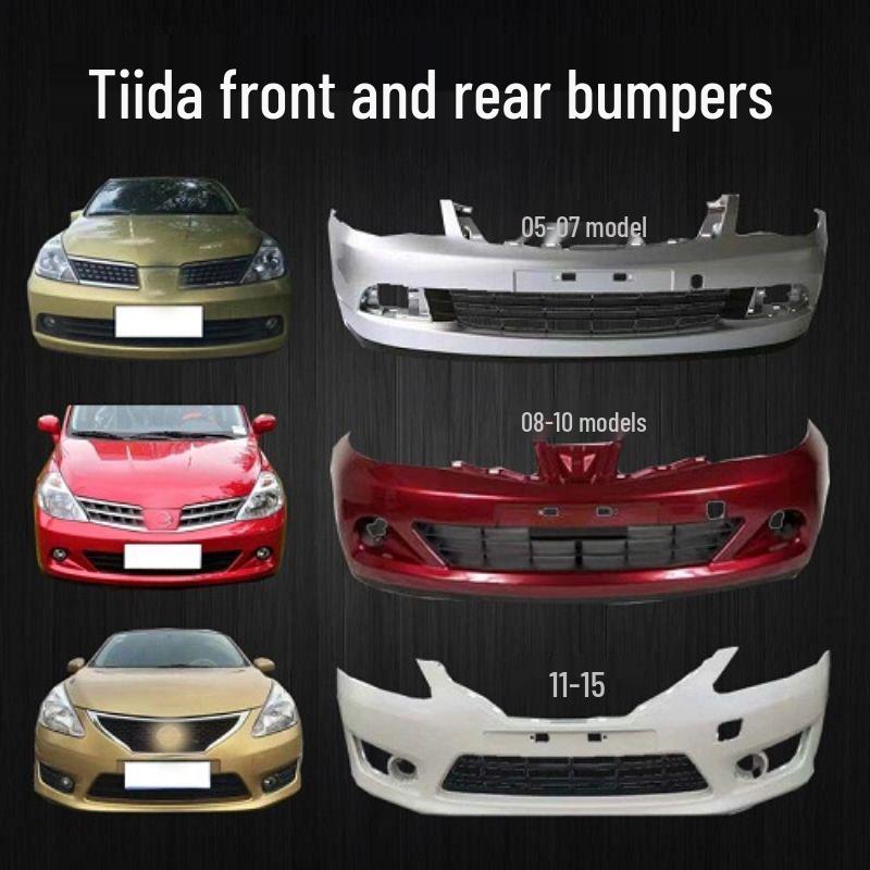 Совместимые передний и задний бамперы с покраской для Nissan Tiida (Модели 2005-2013 годов) Front Bumper