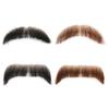 Fake Beard Realistic Mustache Full Hand Tied Goatee Facials Hair Lace Invisible False Beards for Halloween Dressing