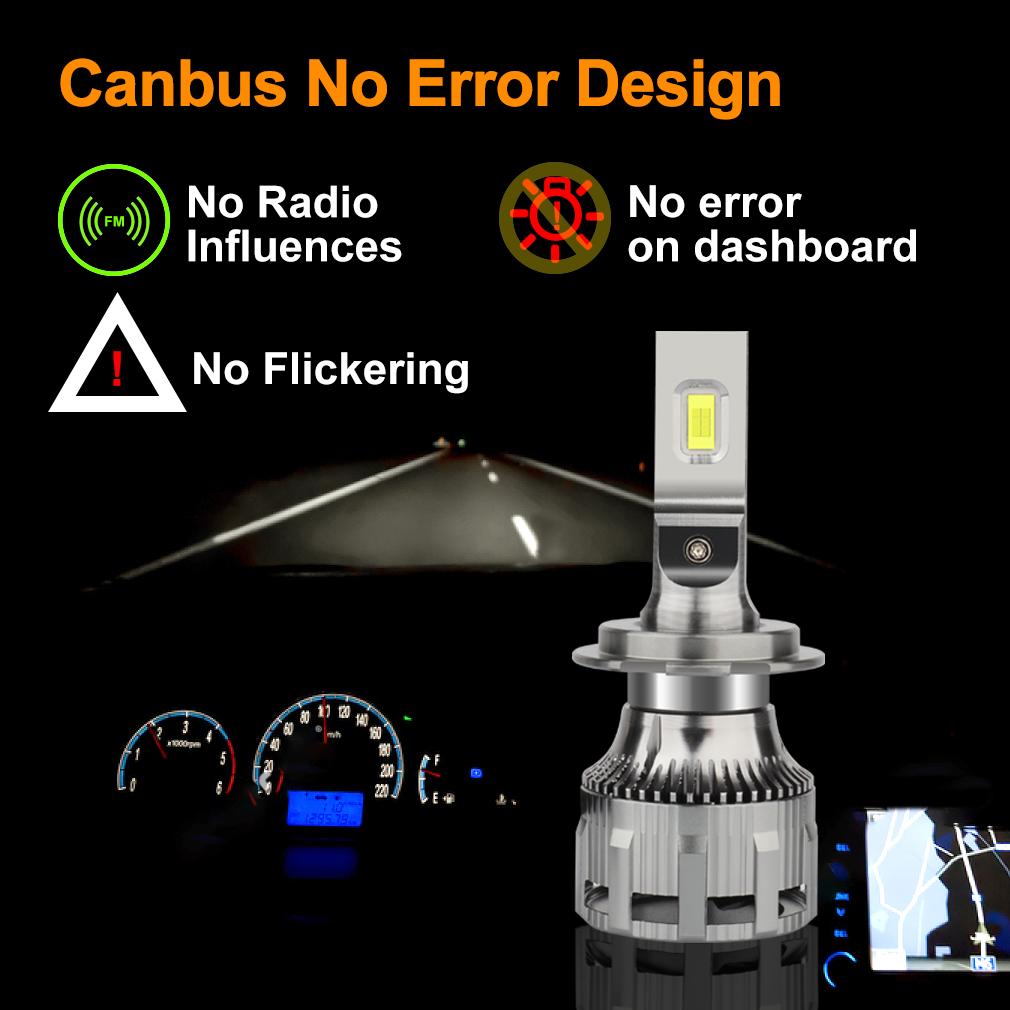 2Pcs H1 H4 HB2 9003 H7 Led Auto Lampen 60W H8 H11 Scheinwerfer Hohe Abblendlicht Lampen 10000LM 9012 Hir2 HB3 9005 HB4 9006 Auto Lichter Für Auto Scheinwerfer 6000K