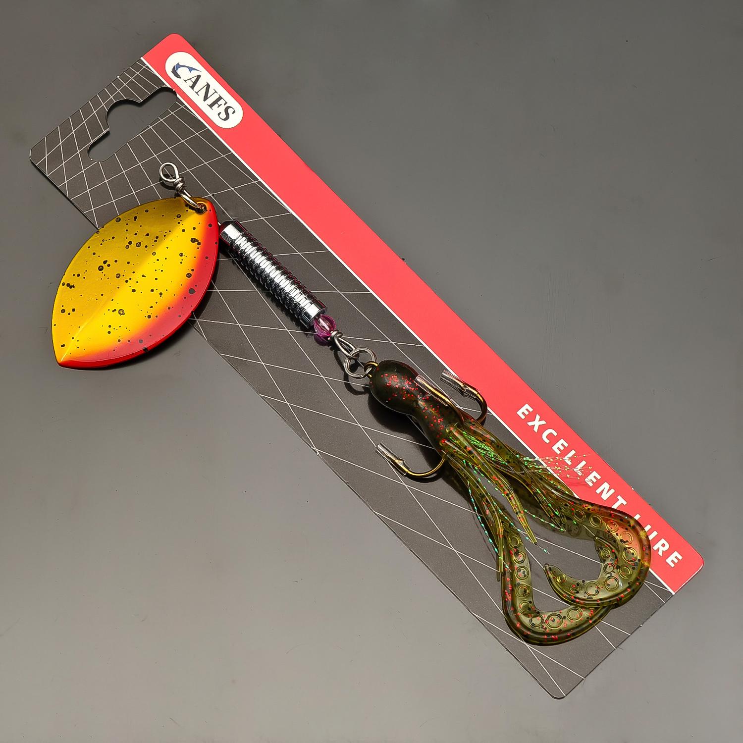 

1 шт. Большая медная блесна 30 г/1,05 унции, Приманка для ловли маскинонга и окуня, Прочная металлическая приманка для ловли в пресной воде