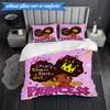 Black Princess Magic Celebration 3pcs K-pop music group Bedding set,Ideal for Bedroom, Dormitory,Including Duvet Cover And 2pcs Pillowcases,Fan gifts