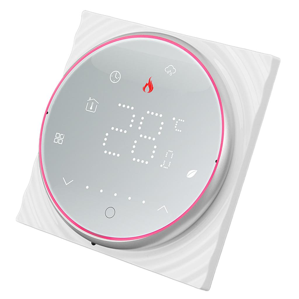 Wireless Thermostat LED Screen High Temperature Control Accuracy Programmable Smart Thermostat for Home Electric Heating AC 95 to 240V