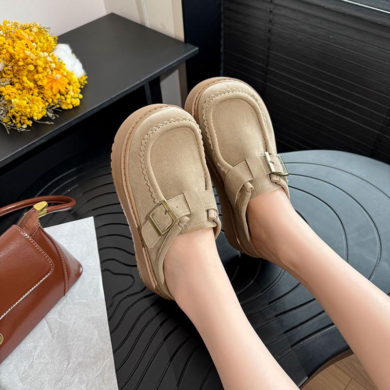 Fashion Girls Flats Spring Fall Shallow Lazy Loafers Shoes for Kids Girl Comfortable Soft Suede Sneaker Casual School Shoes