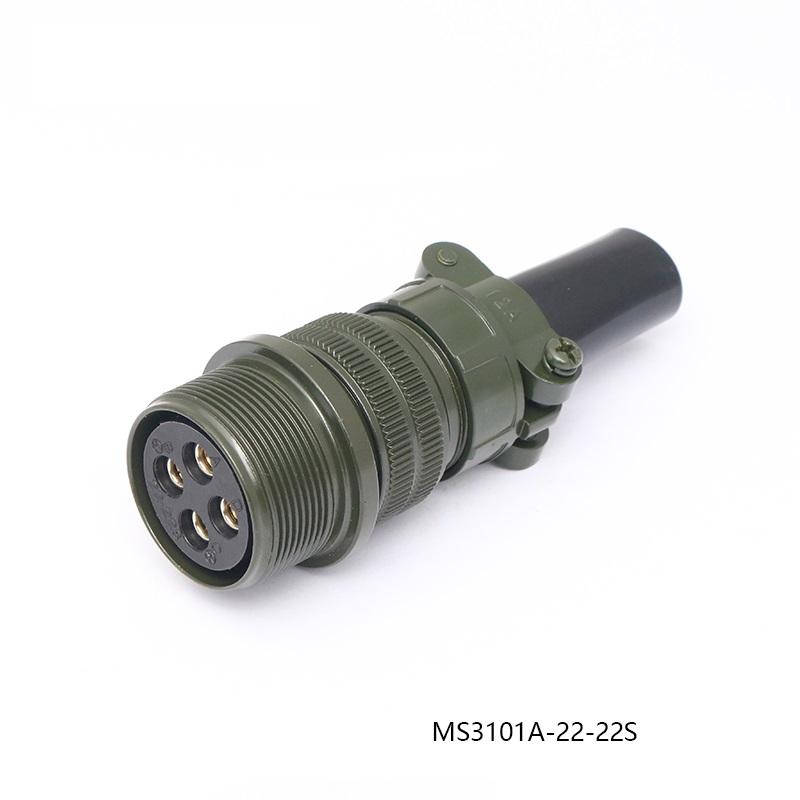 MS3106A 22-22S MS3102A 22-22P Aviation Plug Servo Motor Connector MS5015 4-core 4 Pin US Military Standard MS3100A MS3101A