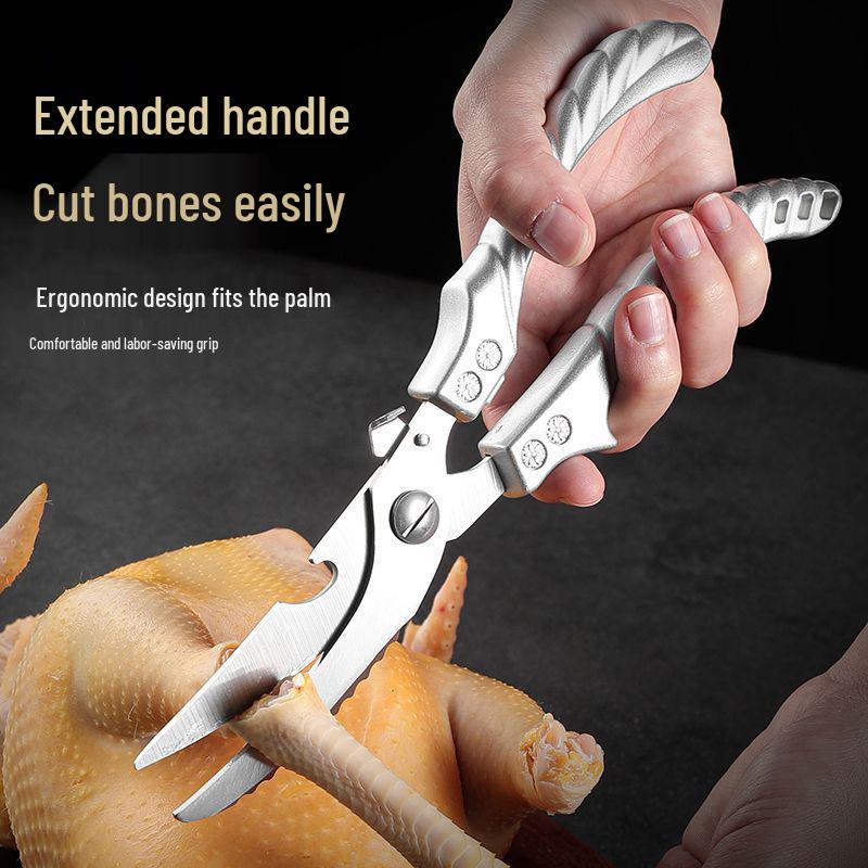 

Очень большие кухонные многоцелевые ножницы для резки костей курицы и утки - Острые, мощные, и доставка включена.