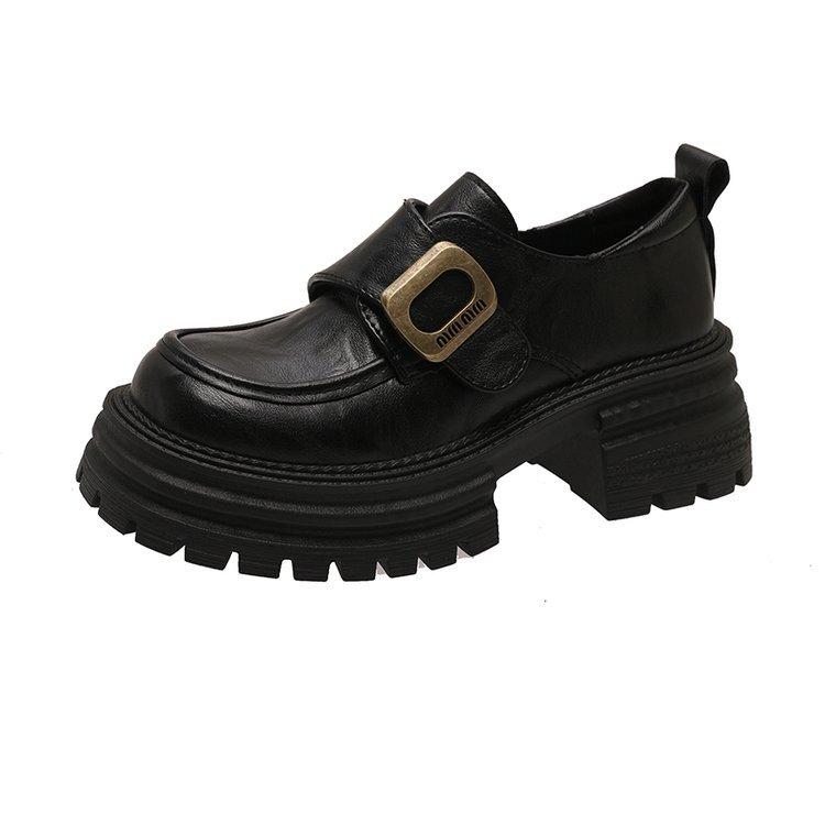 [Yushilai] Platform Thick Heel Mary Jane Single Shoes Women's 2025 Spring New Fashion Casual Versatile One Pedal