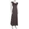 2026 Elegant French Polka Dot Ruffle Dress - Slimming, Backless U-neck with Romantic Drape