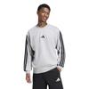 Adidas Mens Essentials 3 Stripes Fleece Sweatshirt