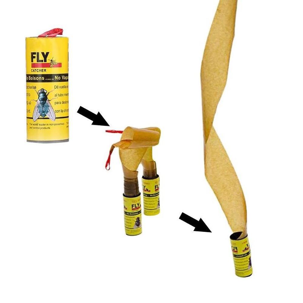 4 Rolls Sticky   Insect  Glue Paper Catcher Trap