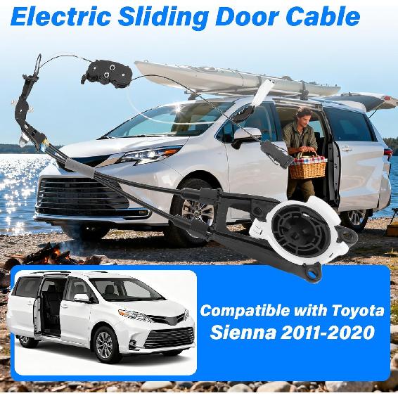 Right Power Sliding Door Cable Fit for 2011 2012 2013 2014 2015 2016 2017 2018 Toyota Sienna 2.7L 3.5L,Electric Sliding Door Harness