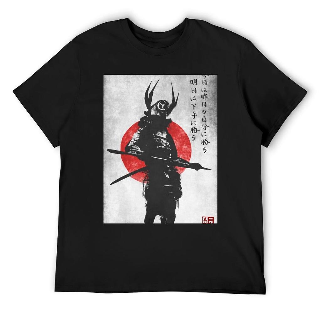Samurai mit Musashi-Zitat T-Shirt Jungen Weiß Designerhemden Ästhetische Kleidung Vintage T-Shirts Lustige T-Shirts für Männer