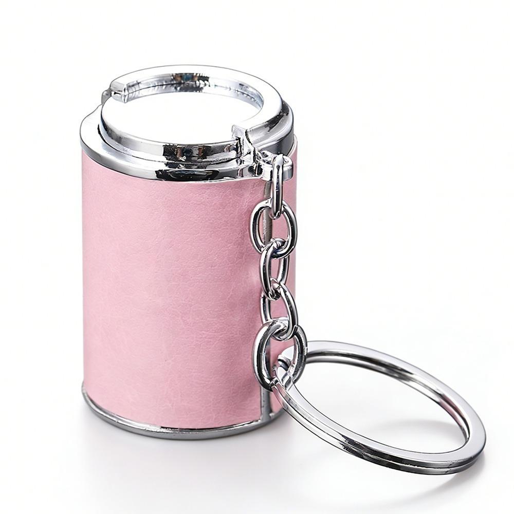 2-in-1 Coin-holding Jar Keychain with Snap Closure Coin Holder  for Supermarket Cashier