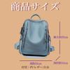 INNOCRIE Women's 2-Way3-Way Backpack, Soft Leather, Water-Repellent, Perfect for School and Work, Can Also Be Used as a Shoulder Bag (Blue)