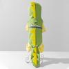 Waterproof Dog Raincoat With Tail Cover Leash Hole Small To Medium Breeds Matte Trim Colorblock Design
