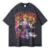 257. Dragon Ball Broly Oversized Graphic T Shirt Men Women Vintage Washed Short Sleeve Anime Tee Streetwear Casual Summer Y2K 2026 Loose Cotton