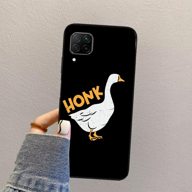 Duck Goose Honk Bonk Funny Meme For Huawei Nova 3i 7i 8i 11i 12i 9 10 SE Y73 Y90 Y70 Y72 Y61 Y91 P30 P40 Lite P60 Pro Case