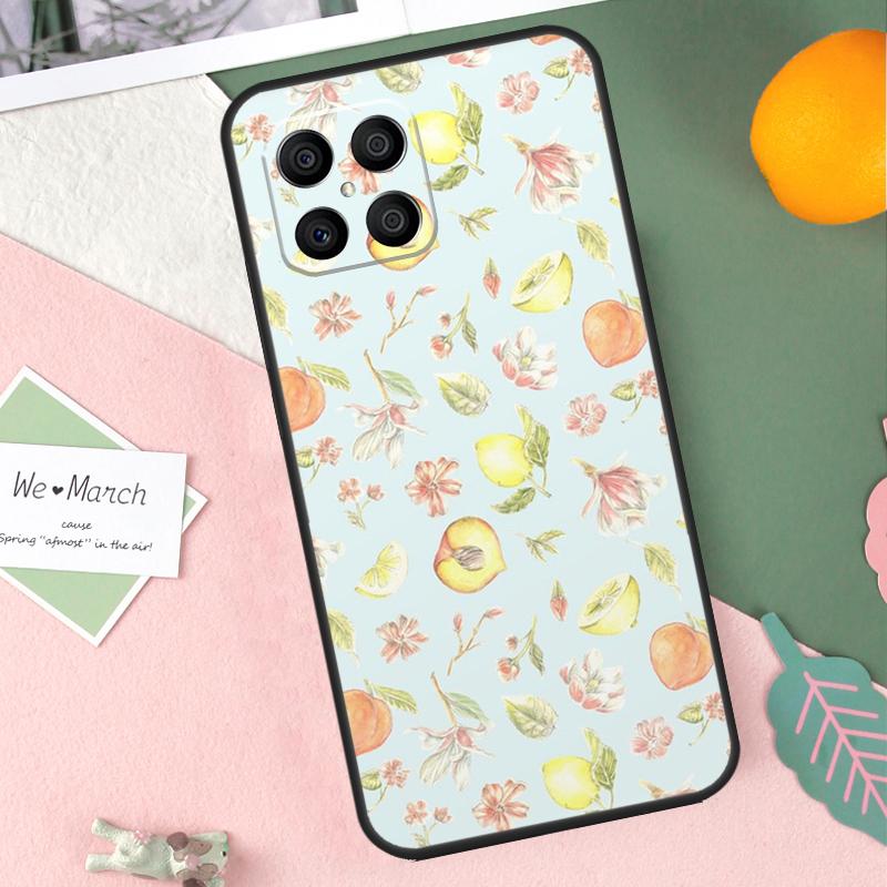 Pink Peaches Aesthetic Case For Honor 200 Lite 50 70 90 X9b X9a X8b X8a X8 X9 X9c Honor Magic 7 Pro 5 6 Lite Cover