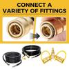 High Flows Gas Quick Connecting Fittings 1/4Inch with Adjustable Flame Control up to 30000BTU for Camping Equipment