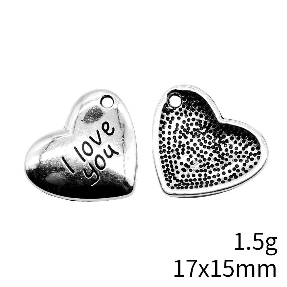 Valentine's Day Charm Phone Love Heart Tags Best Friends Charms Pendant Art Supplies Craft Pendants