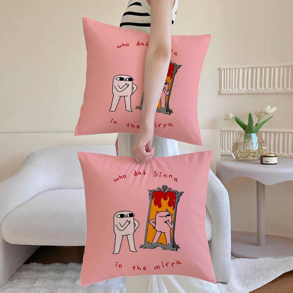 

Evil Eye Symbol Art Pillow Case Anti-dustmite Pillowcase Invisible zipper silky Sofa cushion cover 12x12Inch