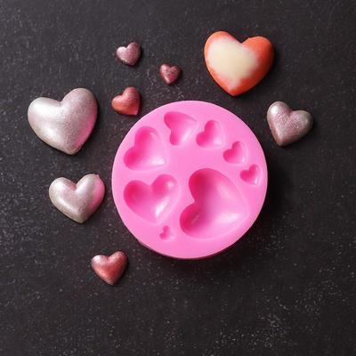 Stampo in Silicone a Forma di Cuore Amorevole per Fondant Fai da Te Colorato Dolce Cioccolato Caramella Pasta Strumento per Decorare Torte